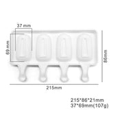 Molde Silicona Paleta Clásica Pequeña